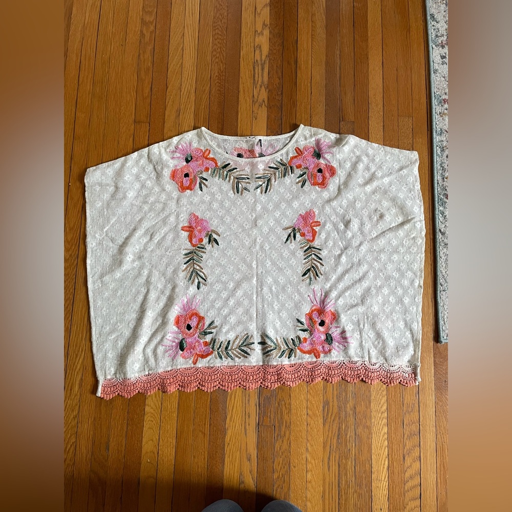 Anthropologie Boho Floral Top-S